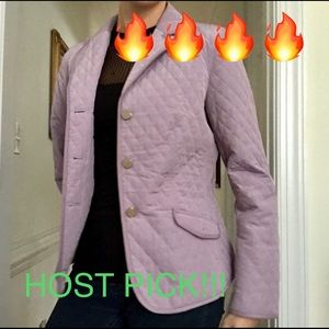 Talbots Lightweight Purple Quilted Jacket -Size 8P